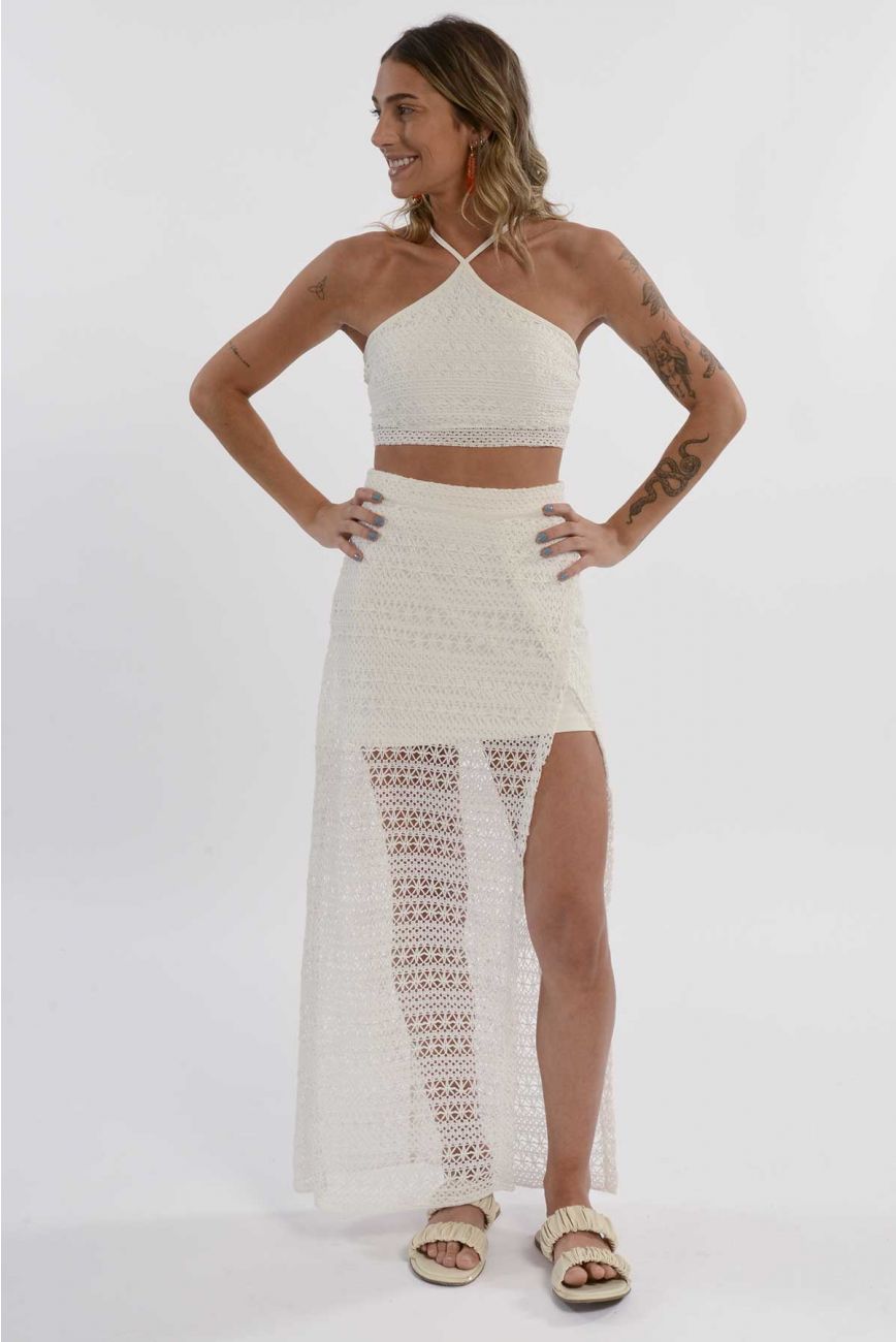 Top Triyou Crochet Coachella Off White | Handbook